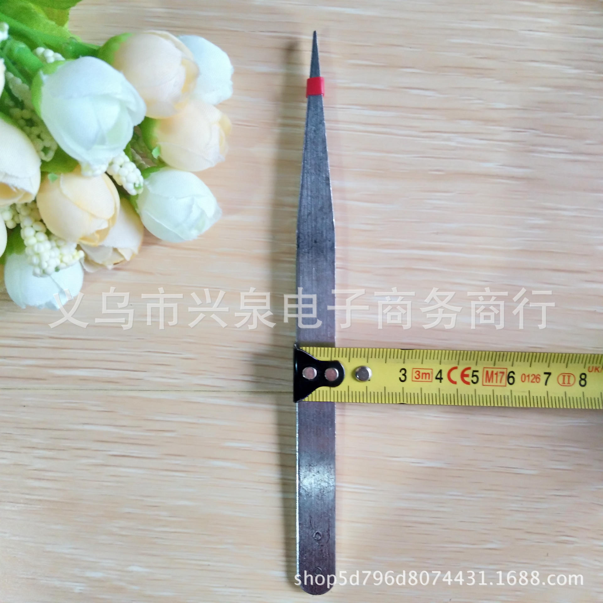 【 Zone 1-10 】 Large straight-head tweezers 10/ 100 per piece 2000 per box, one-yuan tweezers 16 cm stainless steel tweezers, finger pliers, pointed straight-head tweezers, one-yuan small commodity wholesale pic 5