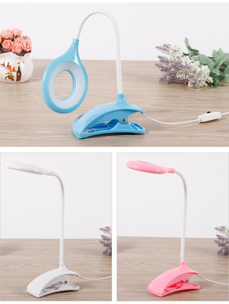 New fashionable LED small desk lamp, eye-protecting small desk lamp, usb clip lamp, student dormitory lamp, eye-protecting desk lamp pic 8