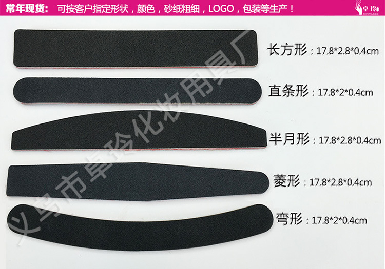Wholesale 100/180 nail files, nail trimming and sanding strips, double-sided sanding nail tools pic 12