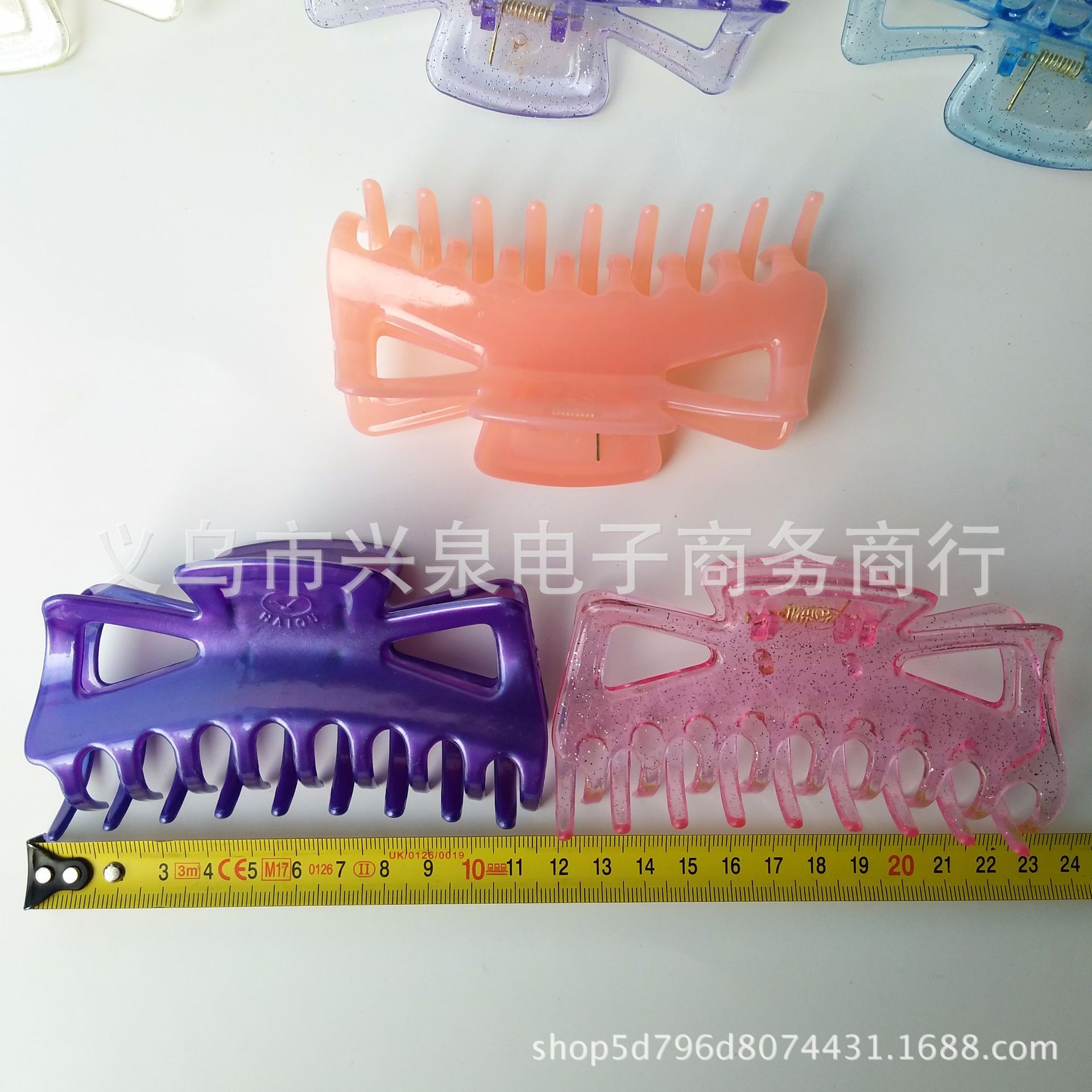 【1-7 Zones 】 One 9-prong clip, 1,440 large grippers, multi-color mixed 9-prong hair clip grippers, 1-yuan store accessories wholesale, Yiwu Department Store wholesale pic 4