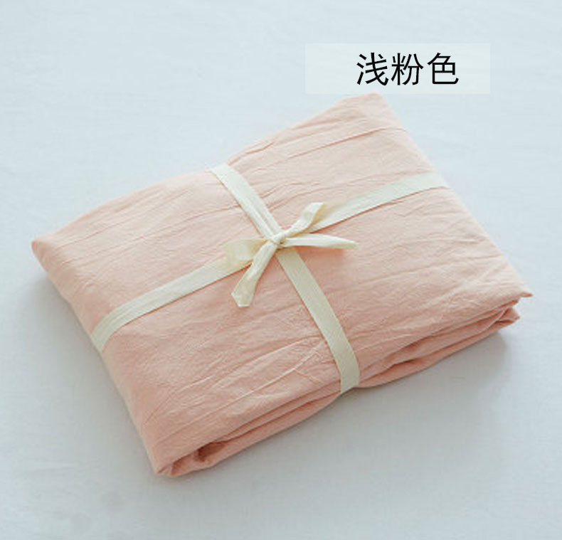 全棉色织水洗棉布料 纯棉素色纯色家纺四件套床单床笠布批发利达详情10