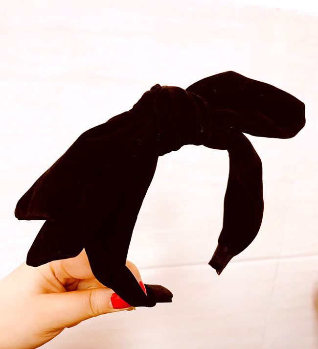 韩版代购  2023复古百搭小香风加厚金丝绒双层大蝴蝶发箍发卡爆款详情18