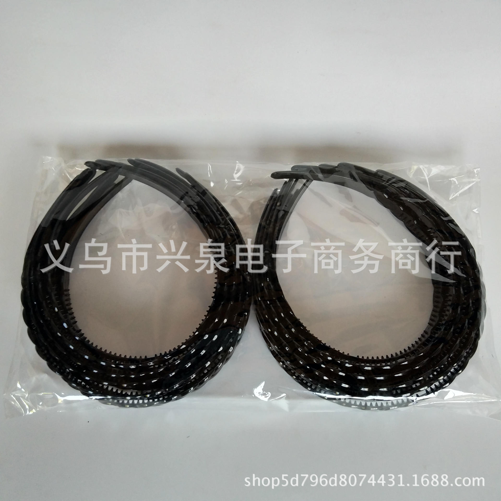 【 Zone 1-9 】【 Small braid Hair Clips 】20 per pack per box, 2000 black hair bands, braided hair bands, adult hair clips, plastic headbands, 1 or 2 yuan, street stall supply pic 1