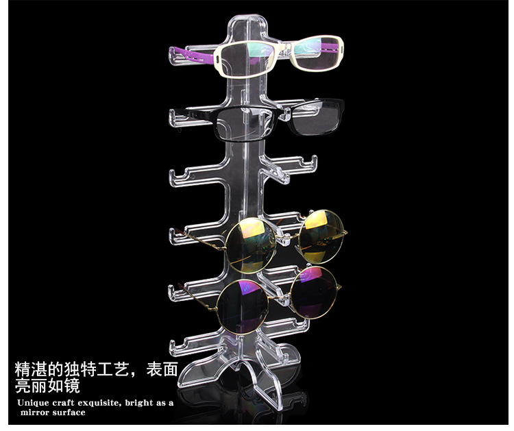 透明眼镜展示架太阳镜墨镜陈列近视镜眼镜架柜台店铺摆摊展示道具详情6