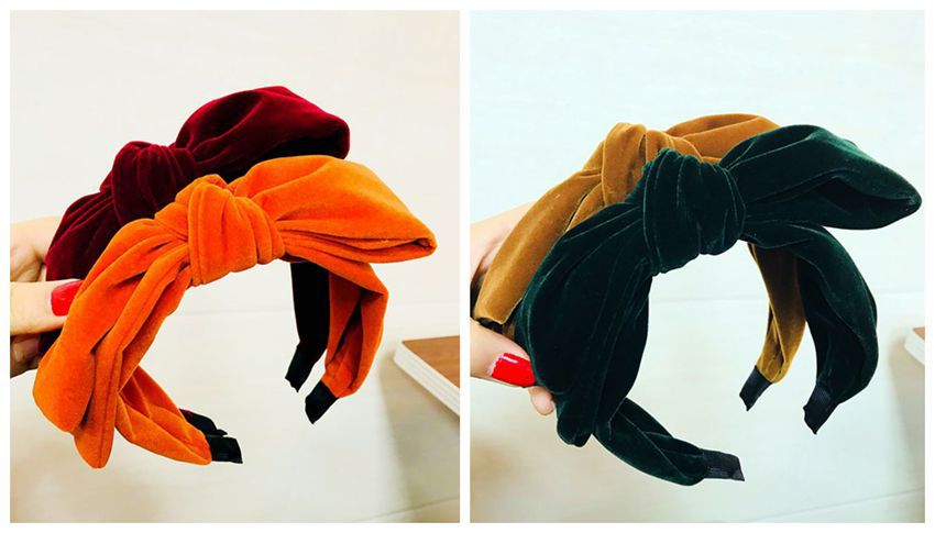 韩版代购  2023复古百搭小香风加厚金丝绒双层大蝴蝶发箍发卡爆款详情9