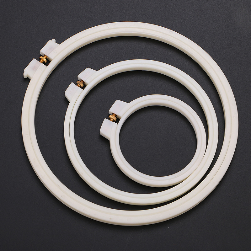 Embroidery machine accessories: Middle adjustable flower stand, round embroidery frame, embroidery stretch, candy-colored ABS plastic square embroidery ring pic 57