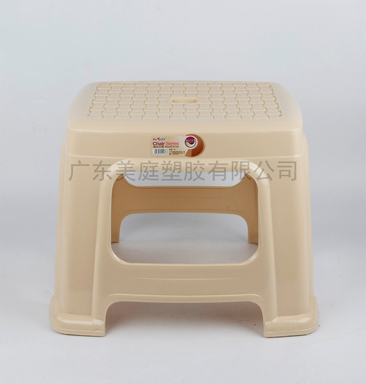 厂家批发MF93-4137格纹长方凳 时尚家用塑料凳子 加厚成人高凳户外客厅椅子详情8