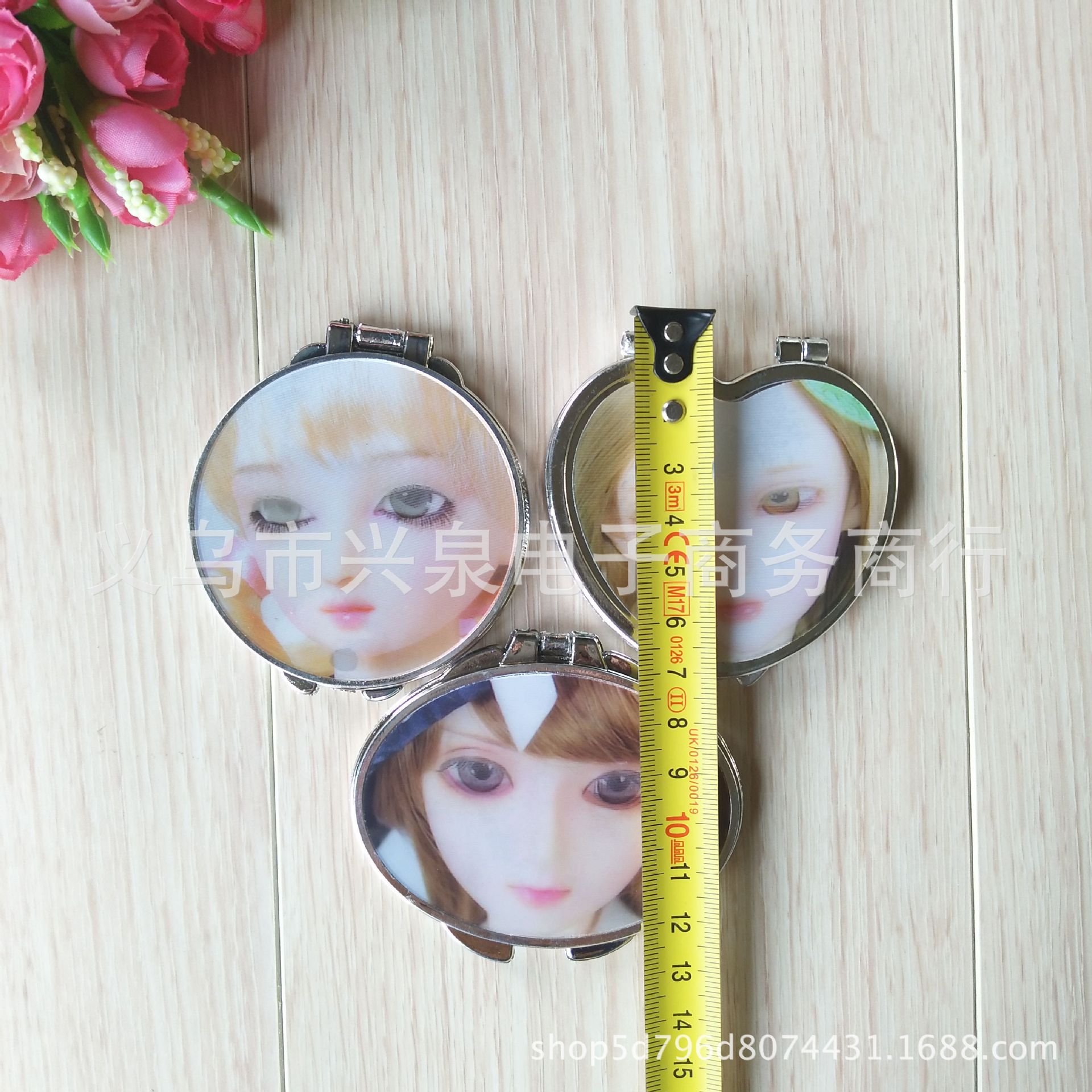 【 Zone 3-10 】 Blinking glasses: 60 yuan per box, 600 yuan per case. 3D blinking glasses for cartoon characters, portable makeup mirror, folding mirror, double-sided mirror: 1 yuan pic 7