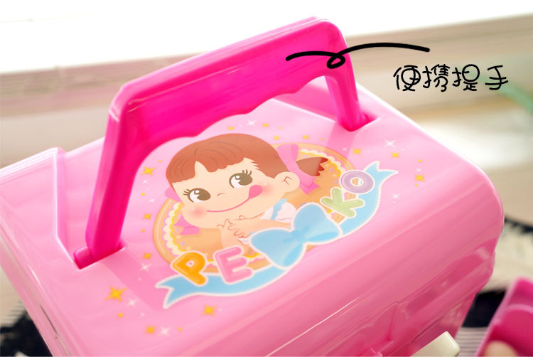 帮多-儿童卡通玩具收纳箱方形小号药箱储物箱整理盒详情11