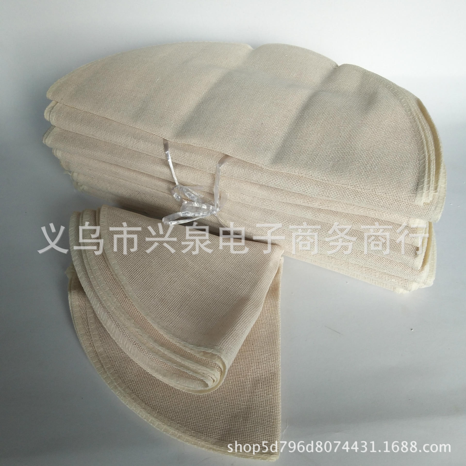 【2-13区】36cm屉布 100/捆 4000/件36cm纯棉蒸笼布蒸笼垫纯棉蒸笼布蒸锅布布沾包子馒头垫免洗详情3