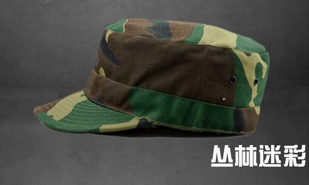 Dinghong Military Enthusiast Outdoor camouflage flat top hat, male special forces soldier Penney hat, soldier cap, combat cap, training cap, female pic 4
