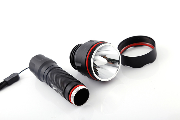 Hunter Tiger c8 led flashlight, strong light charging, waterproof, high-power outdoor flashlight, bicycle logo pic 26