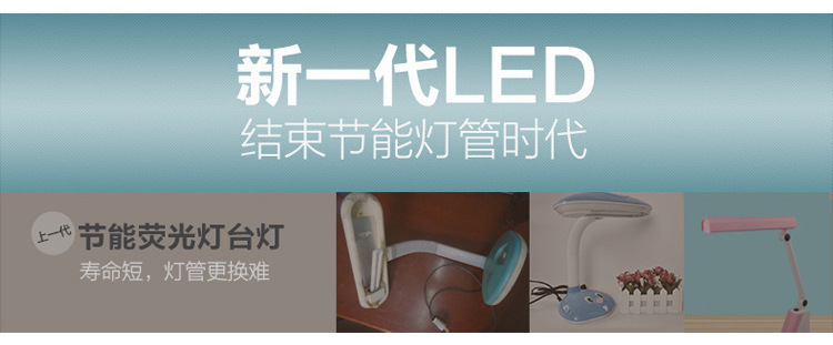 New fashionable LED small desk lamp, eye-protecting small desk lamp, usb clip lamp, student dormitory lamp, eye-protecting desk lamp pic 3