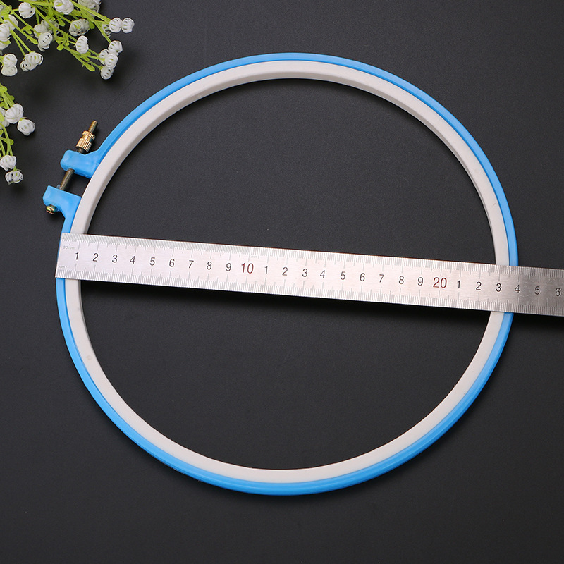 Embroidery machine accessories: Middle adjustable flower stand, round embroidery frame, embroidery stretch, candy-colored ABS plastic square embroidery ring pic 63