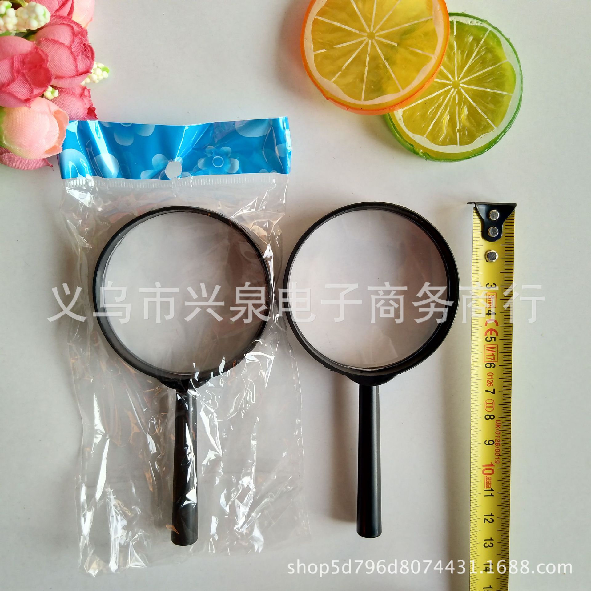 【 Zone 2-11 】 Magnifying glass 600 per box, magnifying glass 60mm, plastic magnifying glass for elderly reading, optical amplifier, one-yuan department store special batch pic 6