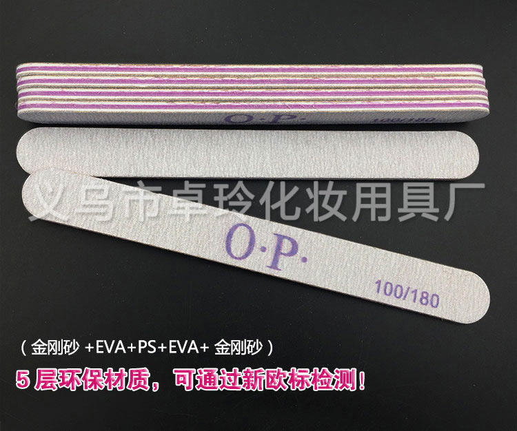 Wholesale 100/180 nail files, nail trimming and sanding strips, double-sided sanding nail tools pic 5