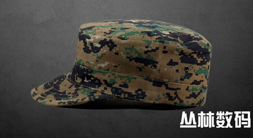 Dinghong Military Enthusiast Outdoor camouflage flat top hat, male special forces soldier Penney hat, soldier cap, combat cap, training cap, female pic 6