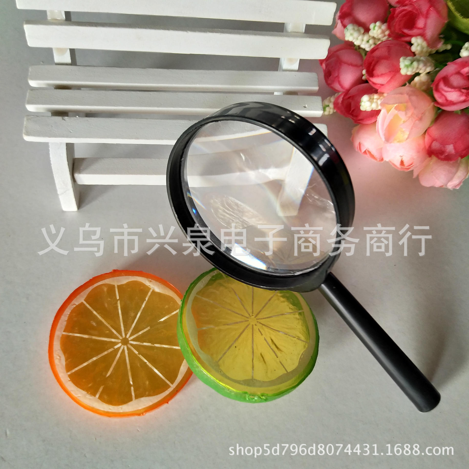 【 Zone 2-11 】 Magnifying glass 600 per box, magnifying glass 60mm, plastic magnifying glass for elderly reading, optical amplifier, one-yuan department store special batch pic 2