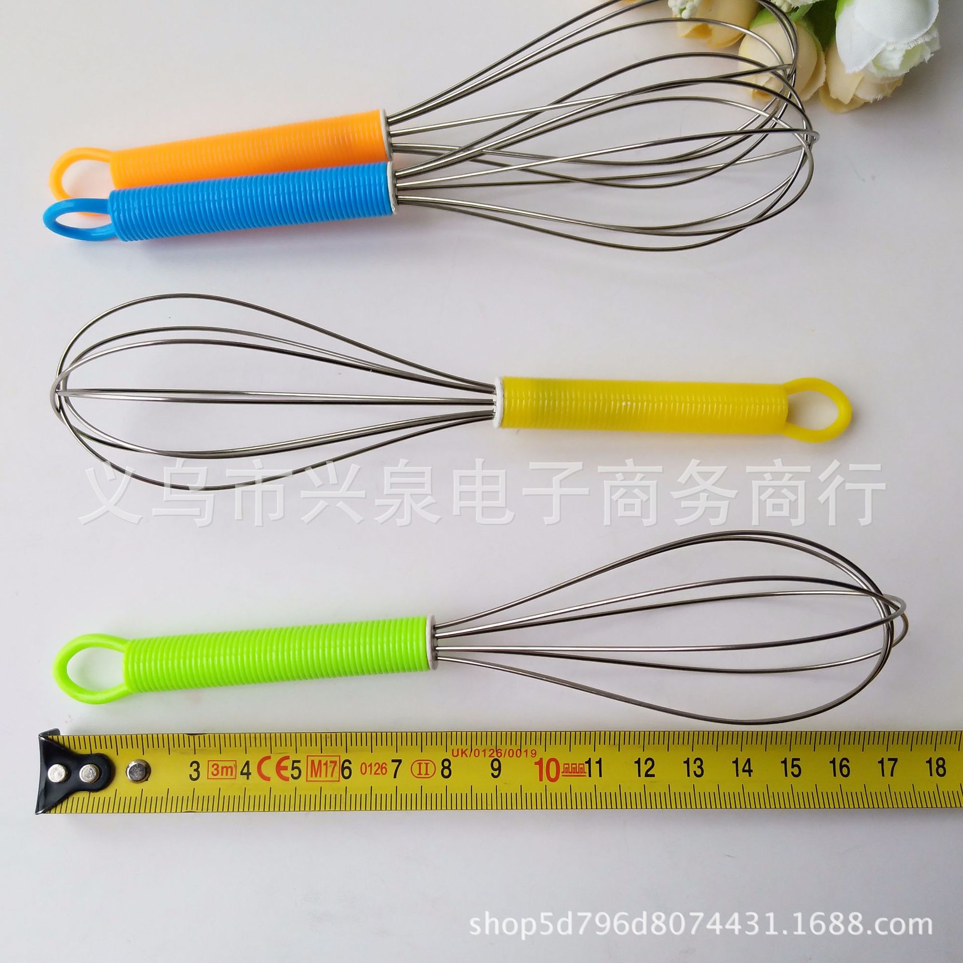 【 Zone 1-4 】 Plastic handle egg beater 20/ pack 1000/ box 1 yuan egg beater, colorful plastic handle egg beater, kitchen small tools 1 yuan store supply pic 6