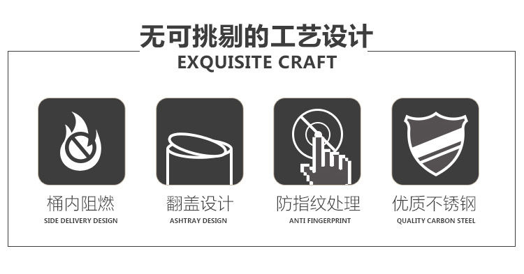 港式古典复古翻盖商用立式果皮垃圾桶 家用不锈钢加厚环保垃圾桶 简洁大方耐用详情3