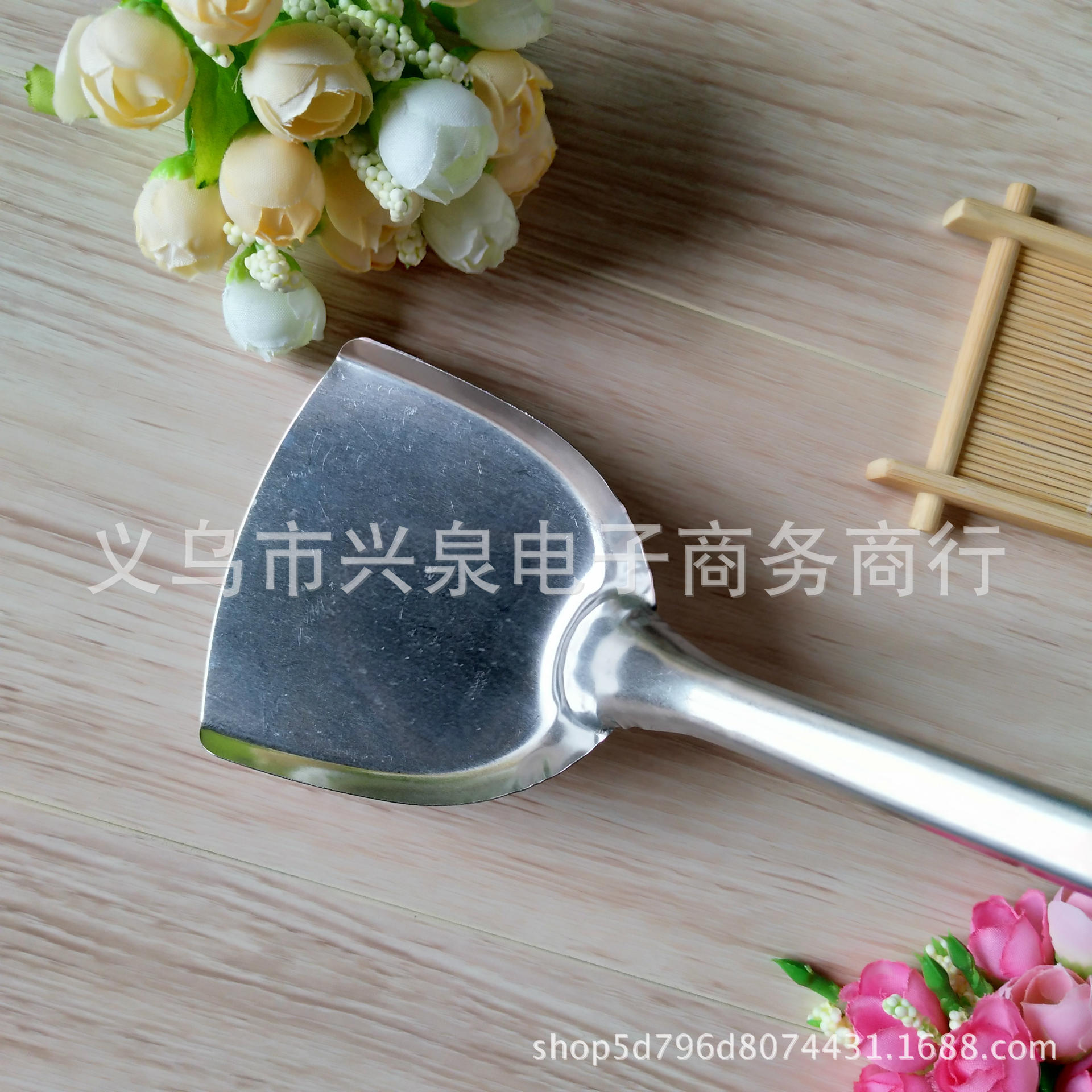 【 Zone 2-4 】 Large stir-frying spatula 1000 per box, stainless steel spatula, stir-frying spatula, cooking spatula, stainless steel spatula, kitchenware wholesale pic 6