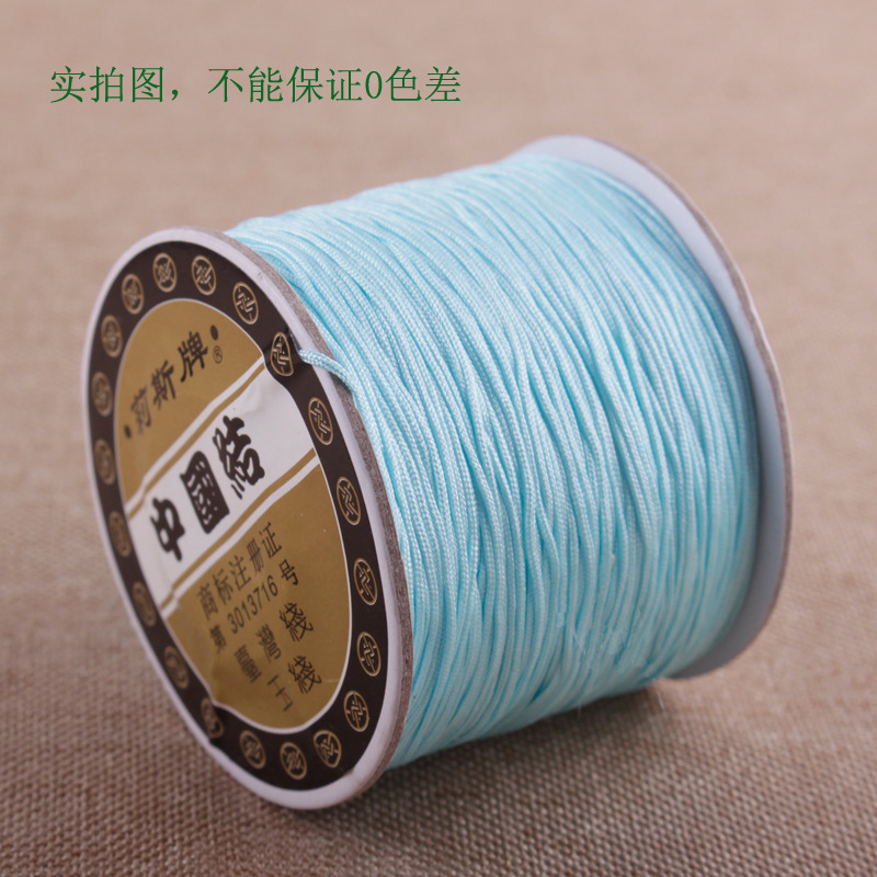 莉斯牌72号0.8mm台湾珠宝玉线手链红色线材手工编织绳子批发详情35