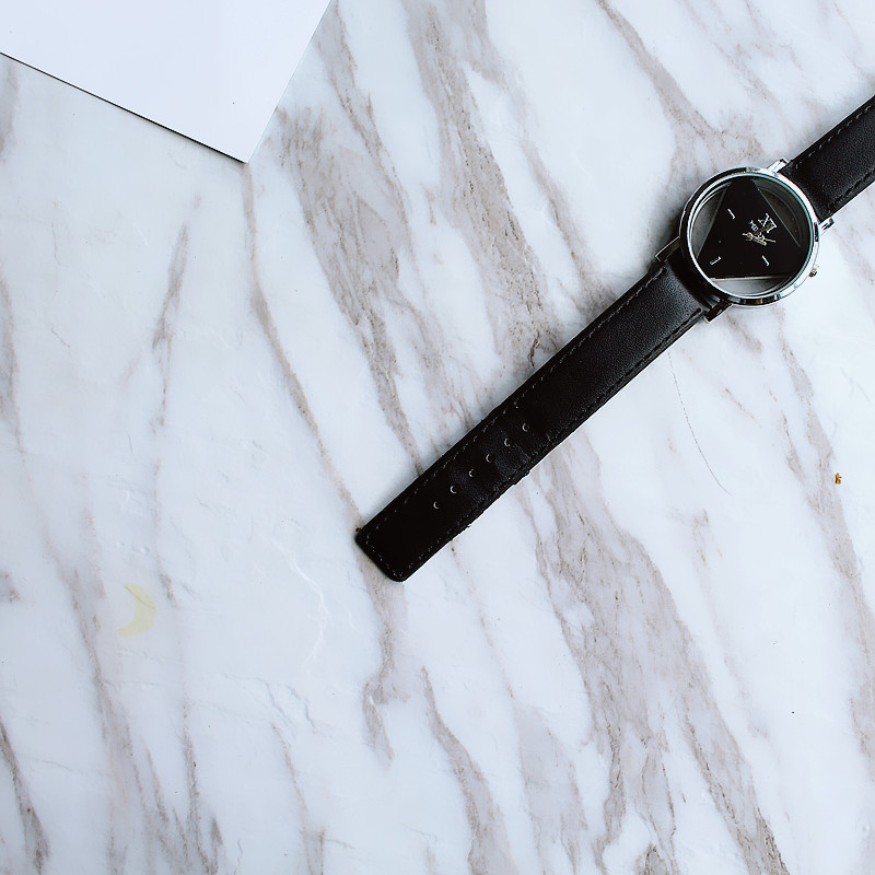 别样chic简约原宿三角形手表个性时尚双面镂空韩国潮流学生情侣表详情16