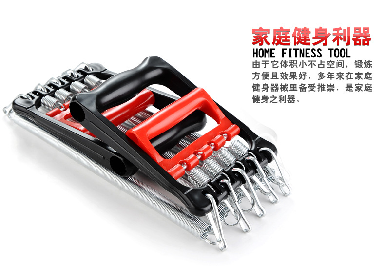 厂家直销弹簧三用拉力器加强版脚踏拉力器脚蹬拉力器室内健身详情4