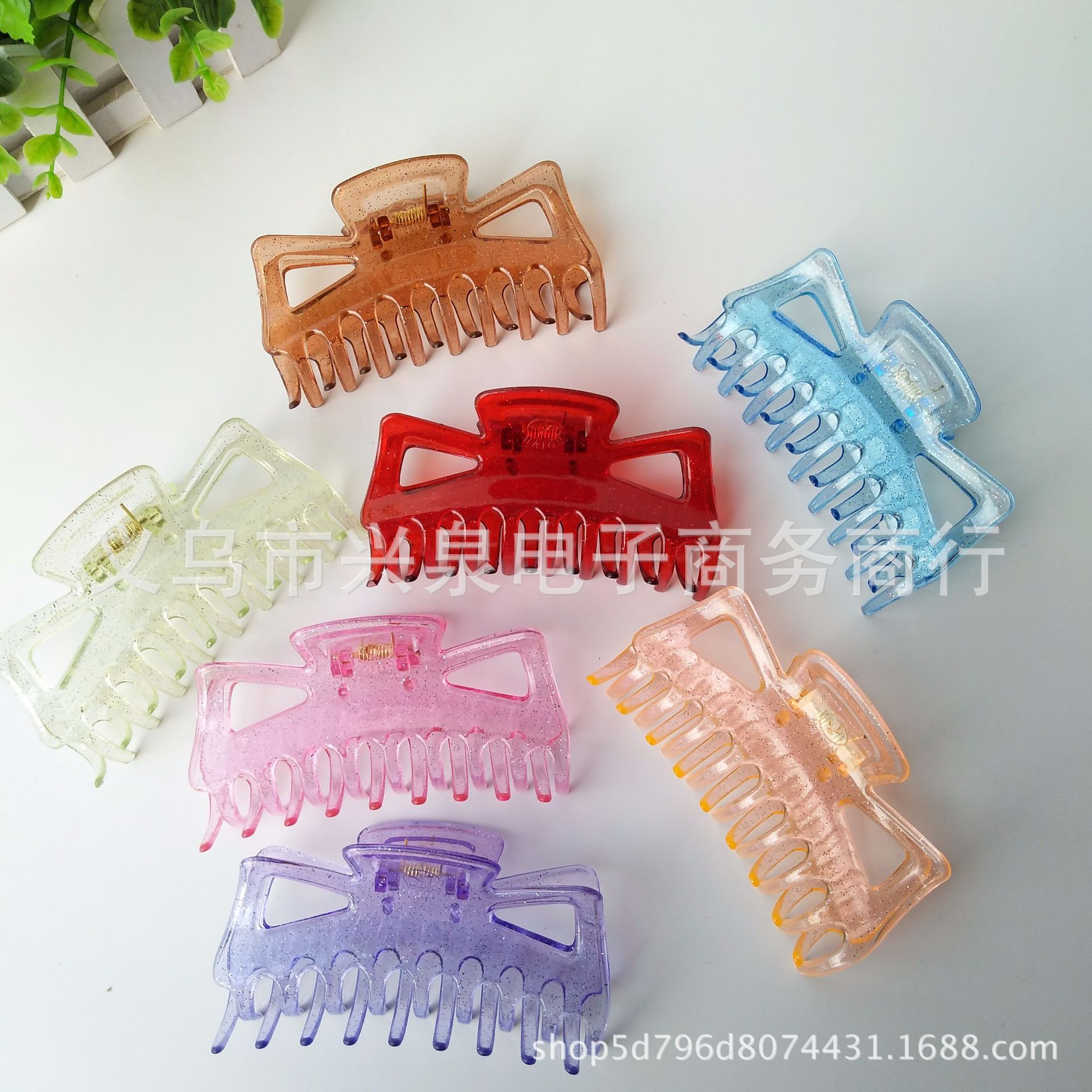 【1-7 Zones 】 One 9-prong clip, 1,440 large grippers, multi-color mixed 9-prong hair clip grippers, 1-yuan store accessories wholesale, Yiwu Department Store wholesale pic 10