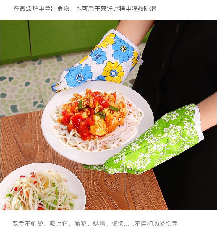 微波炉烤箱专用 厨房烘焙用的加厚耐高温防热防烫隔热手套批发详情2
