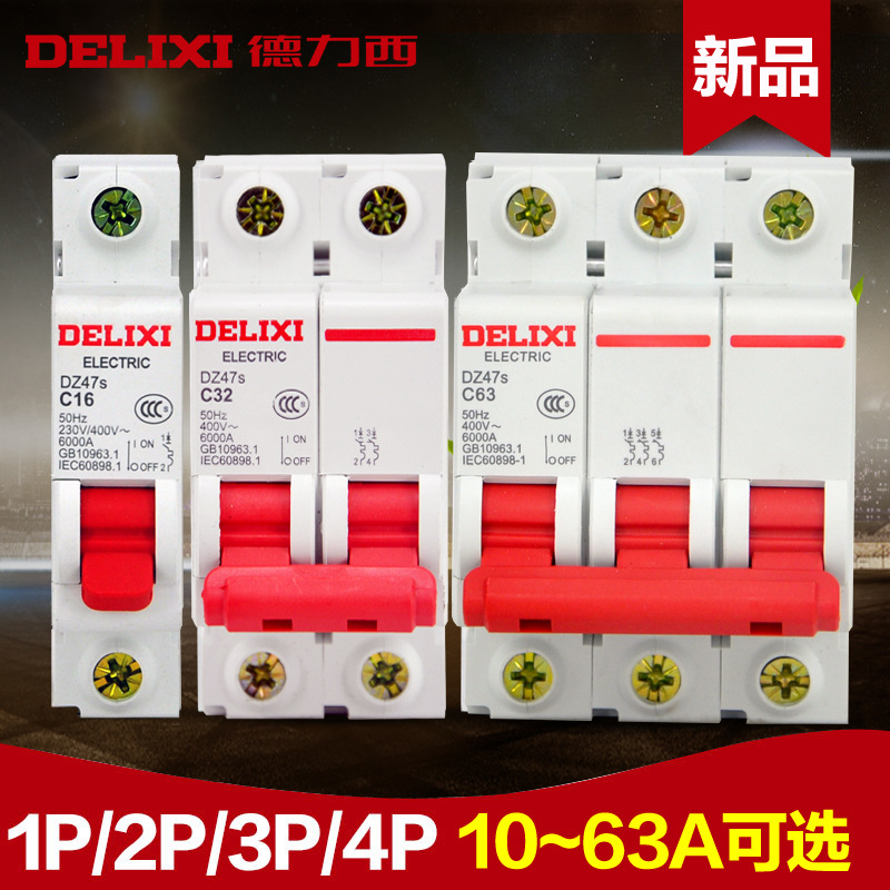 Delixi New DZ47s air switch, low-voltage miniature circuit breaker 1 2 3 4p air switch pic 1