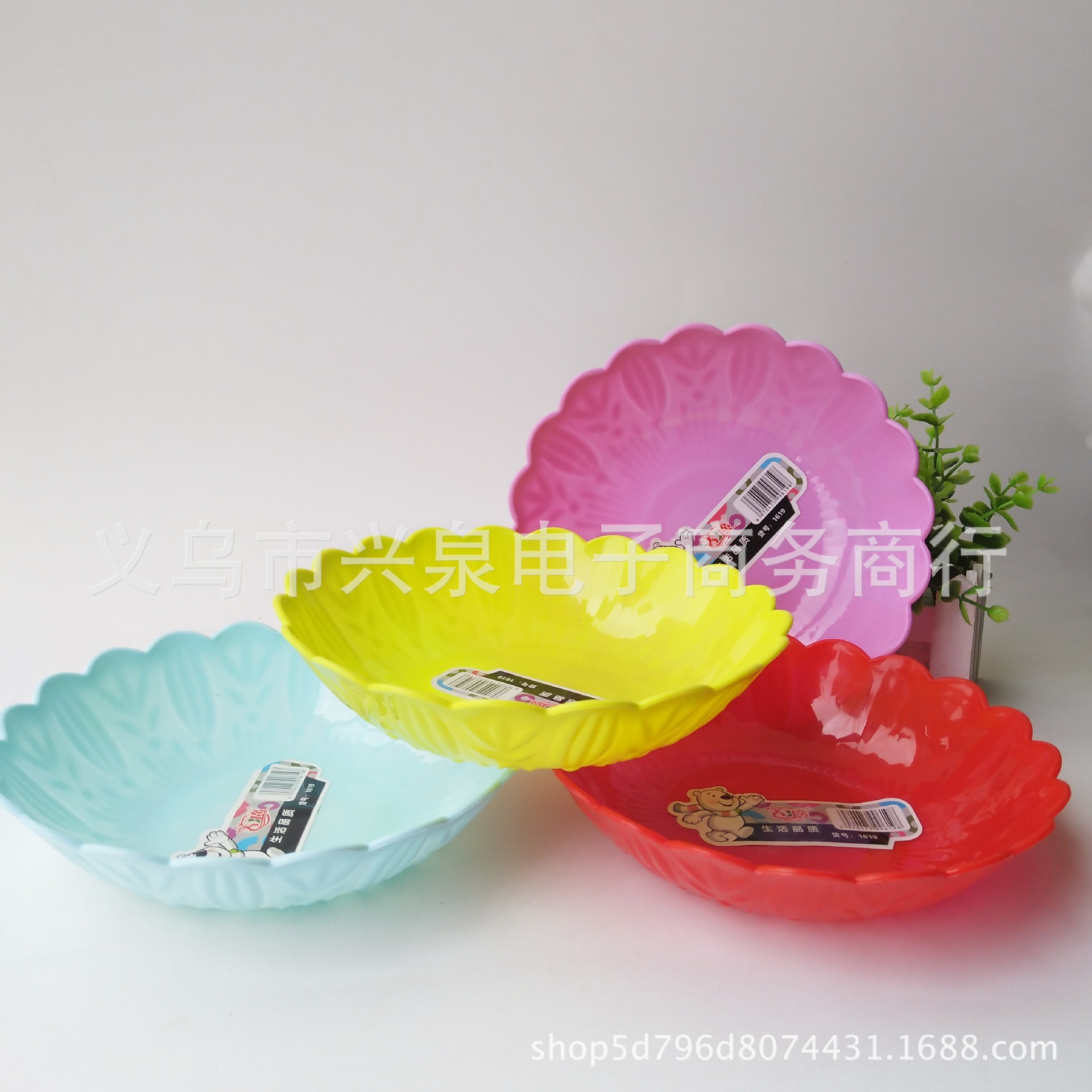 【 Zone 3-7 】 Lace plastic plates 600 yuan per box. Fruit plates, snack plates, candy plates. Colorful plastic plates. Wholesale supply of one-yuan general merchandise pic 8