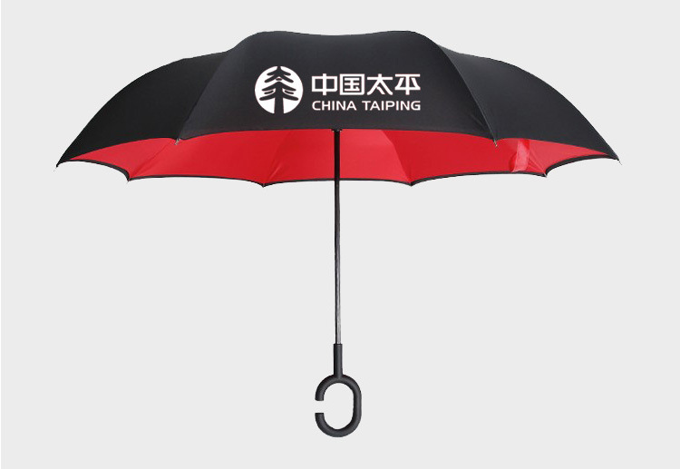 批发长柄汽车反向伞C免持晴雨太阳伞两用直杆广告伞定制logo详情37