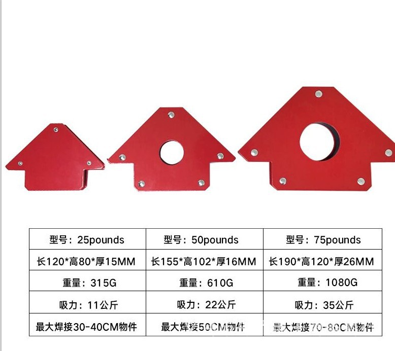 强磁焊接器电焊辅助支架磁性吸铁直角磁铁斜角多角度吸铁详情23