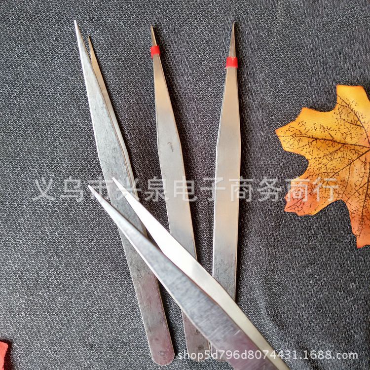 【 Zone 1-10 】 Large straight-head tweezers 10/ 100 per piece 2000 per box, one-yuan tweezers 16 cm stainless steel tweezers, finger pliers, pointed straight-head tweezers, one-yuan small commodity wholesale pic 2