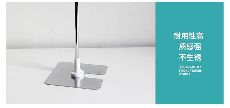 Desktop pop metal display stand, stainless steel telescopic advertising KT board, desktop advertising stand, supermarket display board stand, milk tea shop new product notice base, fresh food counter product label stand, fixed configuration for catering counter display pic 6