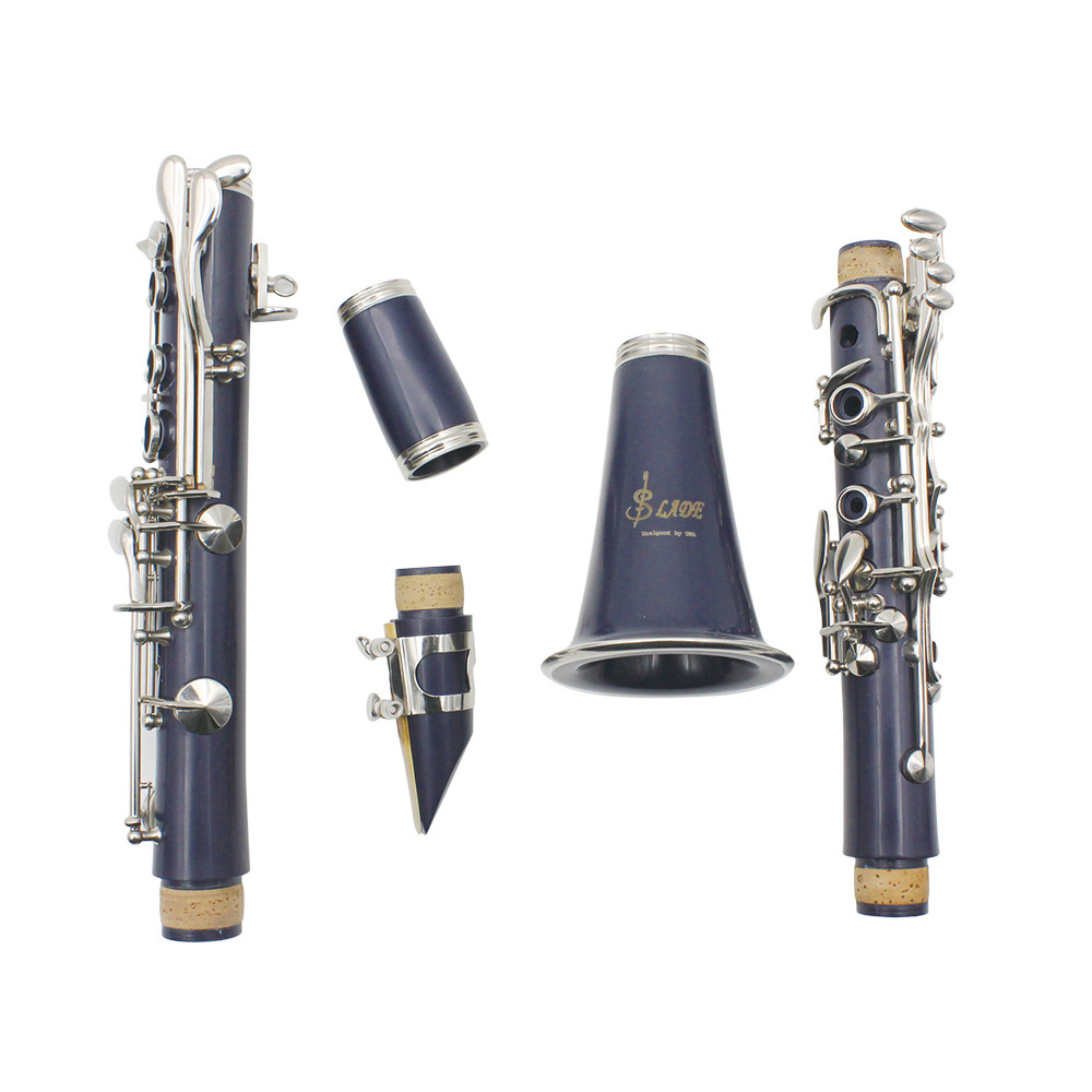 LADE clarinete en si bemol 17 teclas baquelita negro estudiante adulto examen conjunto de instrumentos color baquelita pic 11