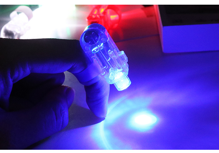 热卖手指灯LED发光玩具 夜店演唱会助威炫彩激光闪光地摊货源特价详情10