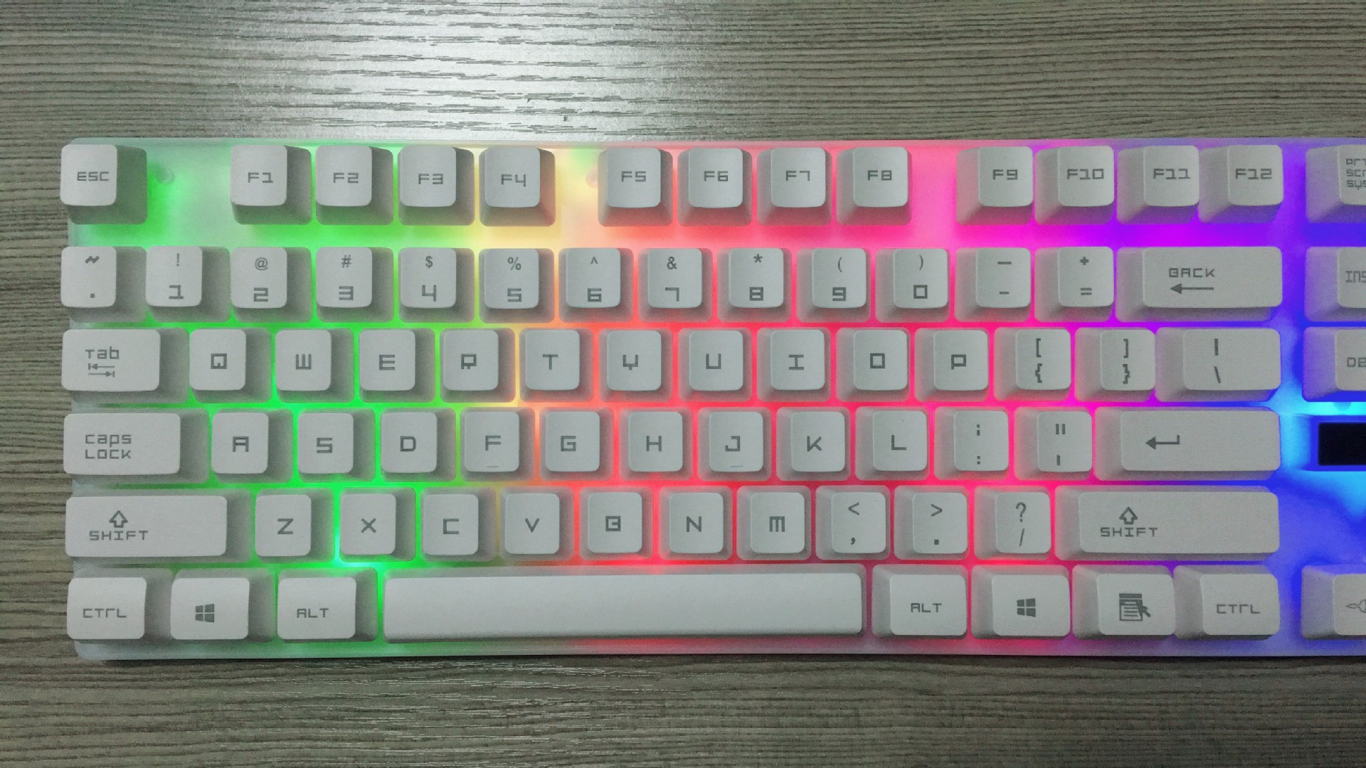 Cross-border keyboard Chasing Light Leopard G21 wired usb gaming Mechanical feel seven-color luminous laptop keyboard KB pic 22