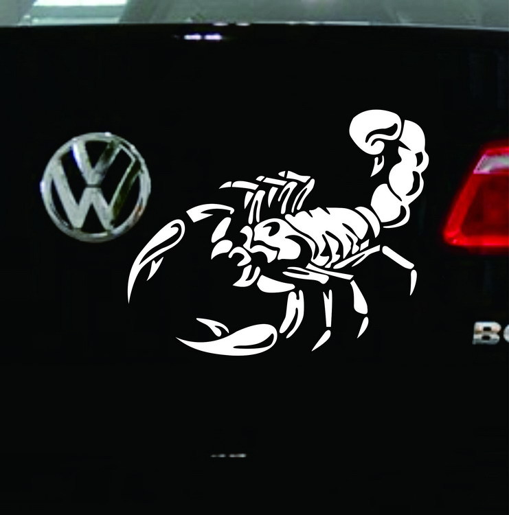 Car scorpion decals, scorpion engine hood spare tire stickers, 3D car stickers, scorpion car stickers pic 2