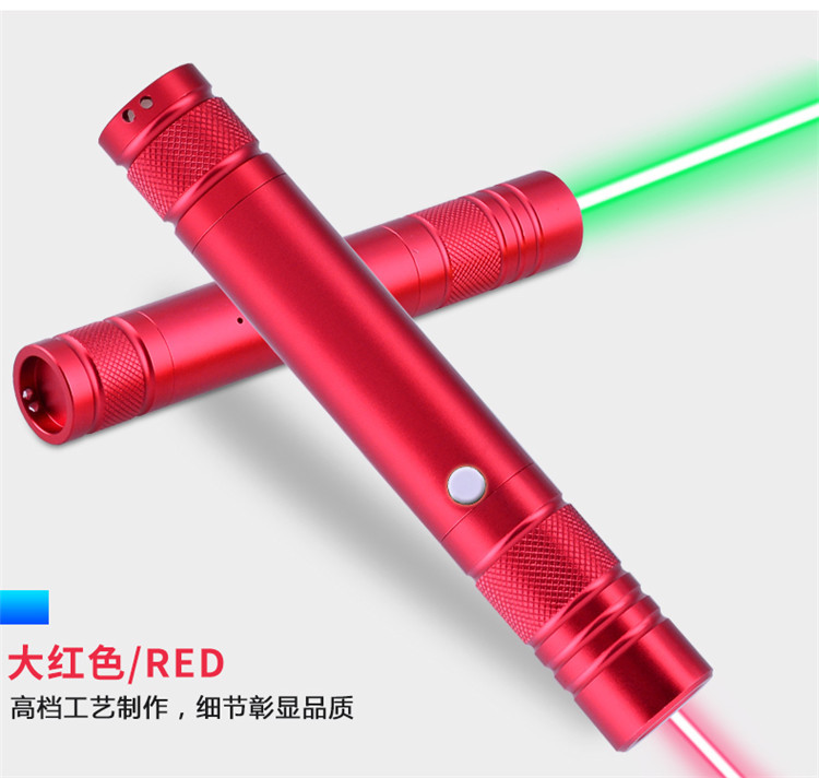 2019 New USB charging laser flashlight, hand-held shooting tower sand table, laser lamp, laser pen wholesale, multi-functional strong light illumination pic 8