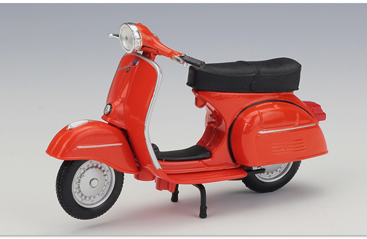 1:18Vespa 维斯帕踏板车摩托车仿真合金模型复古摩托车玩具车详情33