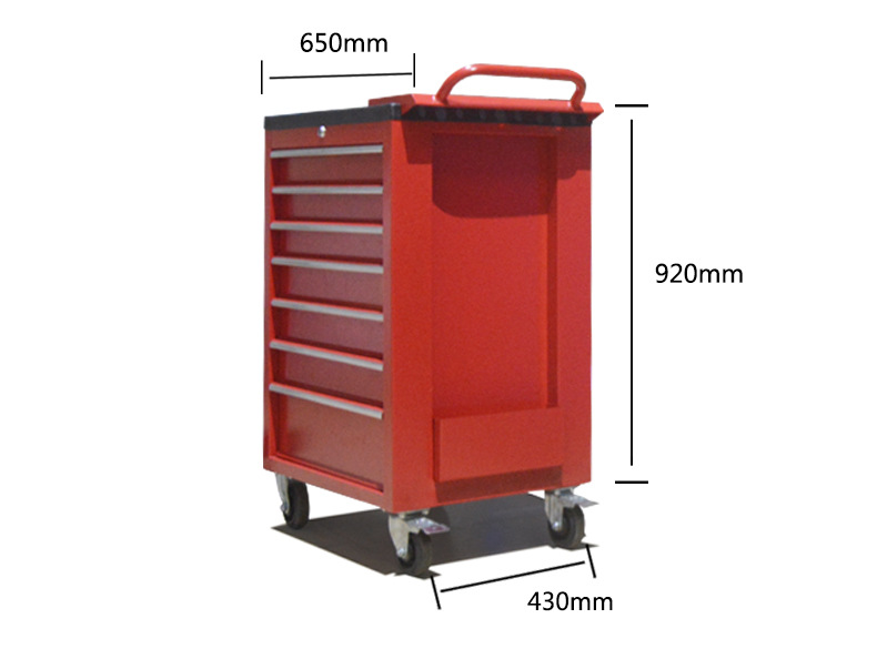 移动工具车手推带7抽屉移动汽修工具车手推车多功能车间工具柜详情7
