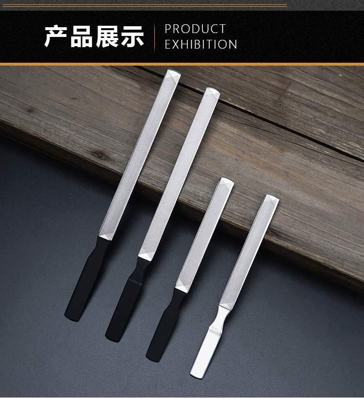 不锈钢指甲刀锉刀灰指甲美甲工具厚甲指甲锉喷漆加厚锋利指甲锉刀详情7