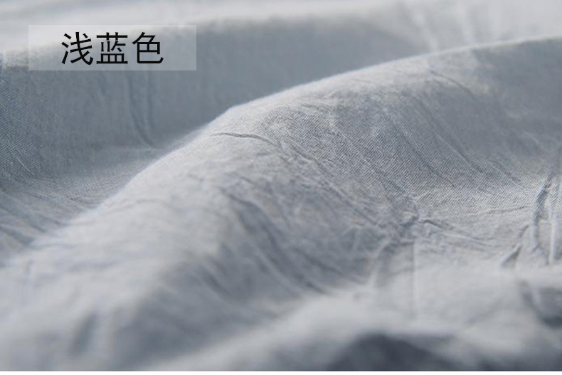 全棉色织水洗棉布料 纯棉素色纯色家纺四件套床单床笠布批发利达详情16