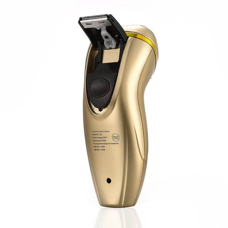 Lingke ES178 Gold three-blade Razor, Electric charging razor, waterproof Beard Razor Manufacturer wholesale pic 8