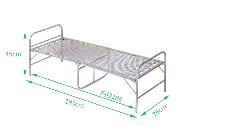 简易午休床折叠床单人午睡躺椅办公室户外便携两折床多功能铁床详情12
