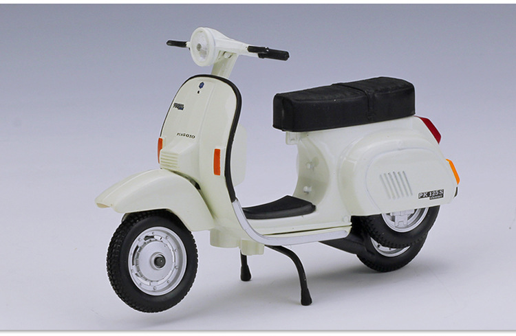 1:18Vespa 维斯帕踏板车摩托车仿真合金模型复古摩托车玩具车详情23