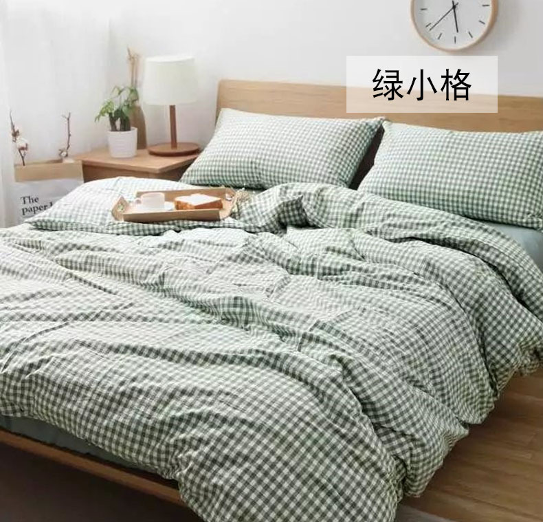 全棉色织水洗棉布料 纯棉素色纯色家纺四件套床单床笠布批发利达详情15
