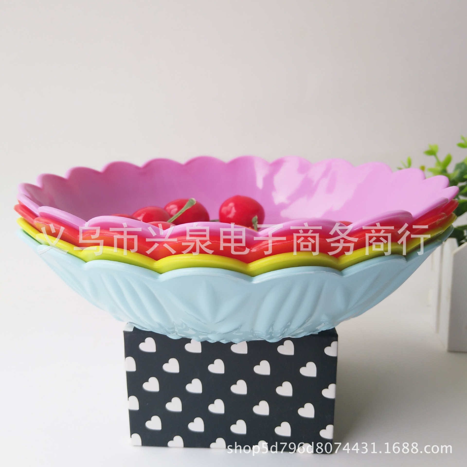 【 Zone 3-7 】 Lace plastic plates 600 yuan per box. Fruit plates, snack plates, candy plates. Colorful plastic plates. Wholesale supply of one-yuan general merchandise pic 7